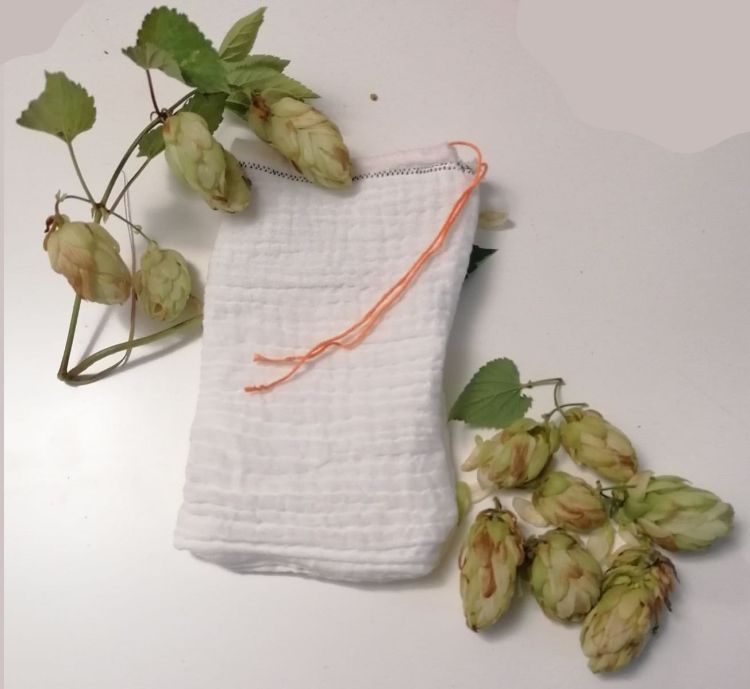 Woreczek muślinowy do chmielenia 100% bawełna – siateczka do chmielu do warzenia piwa