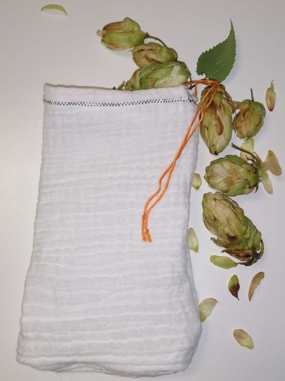 Woreczek muślinowy do chmielenia 100% bawełna – siateczka do chmielu do warzenia piwa